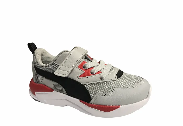 Puma scarpa sneakers da bambino X-Ray Lite AC Ps 374395 13 bianco sporco-nero-rosso