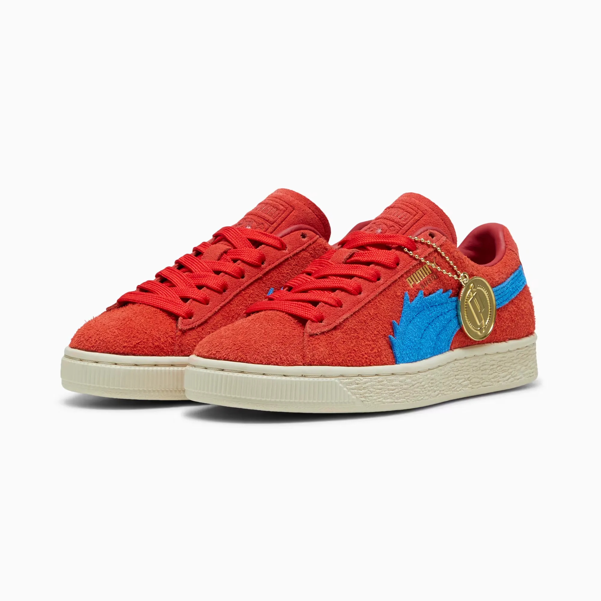 PUMA x ONE PIECE Suede Buggy Big Kids' Sneakers (For All Time Red-Ultra Blue)