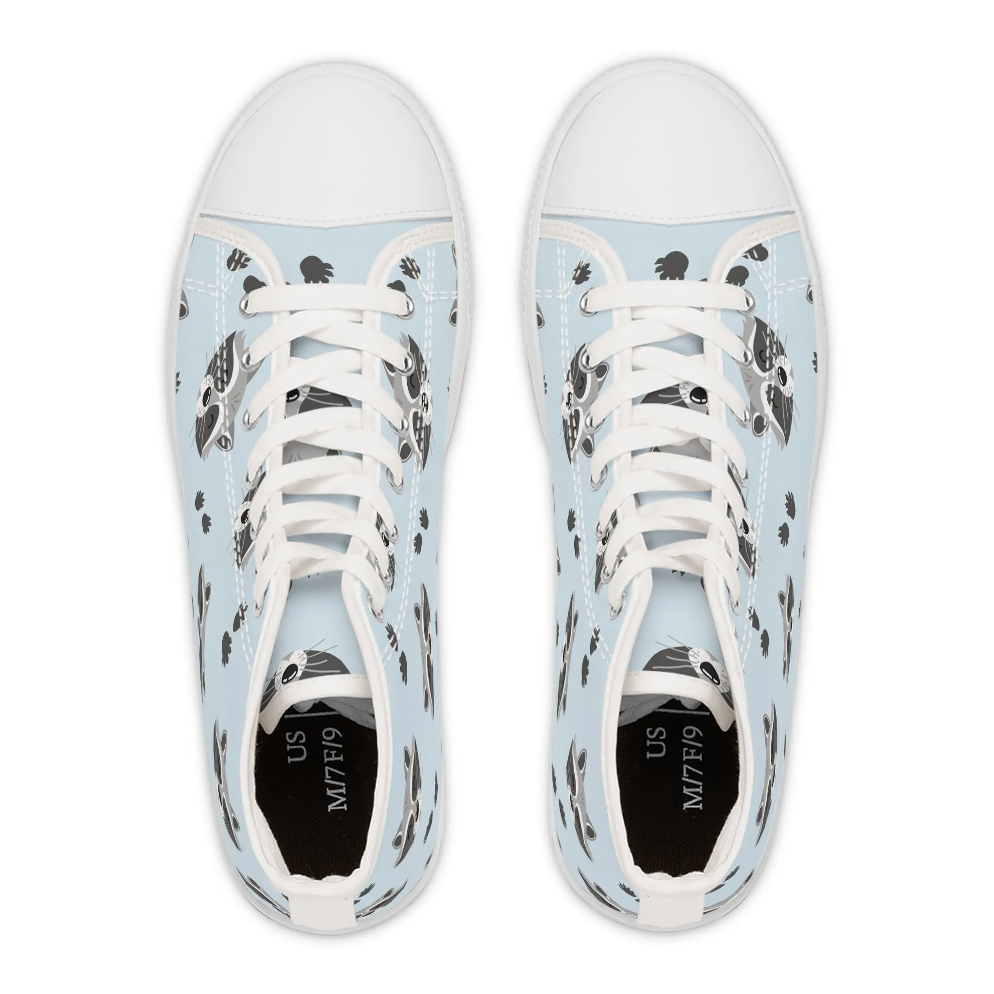 Raccoon Women's High Top Sneakers