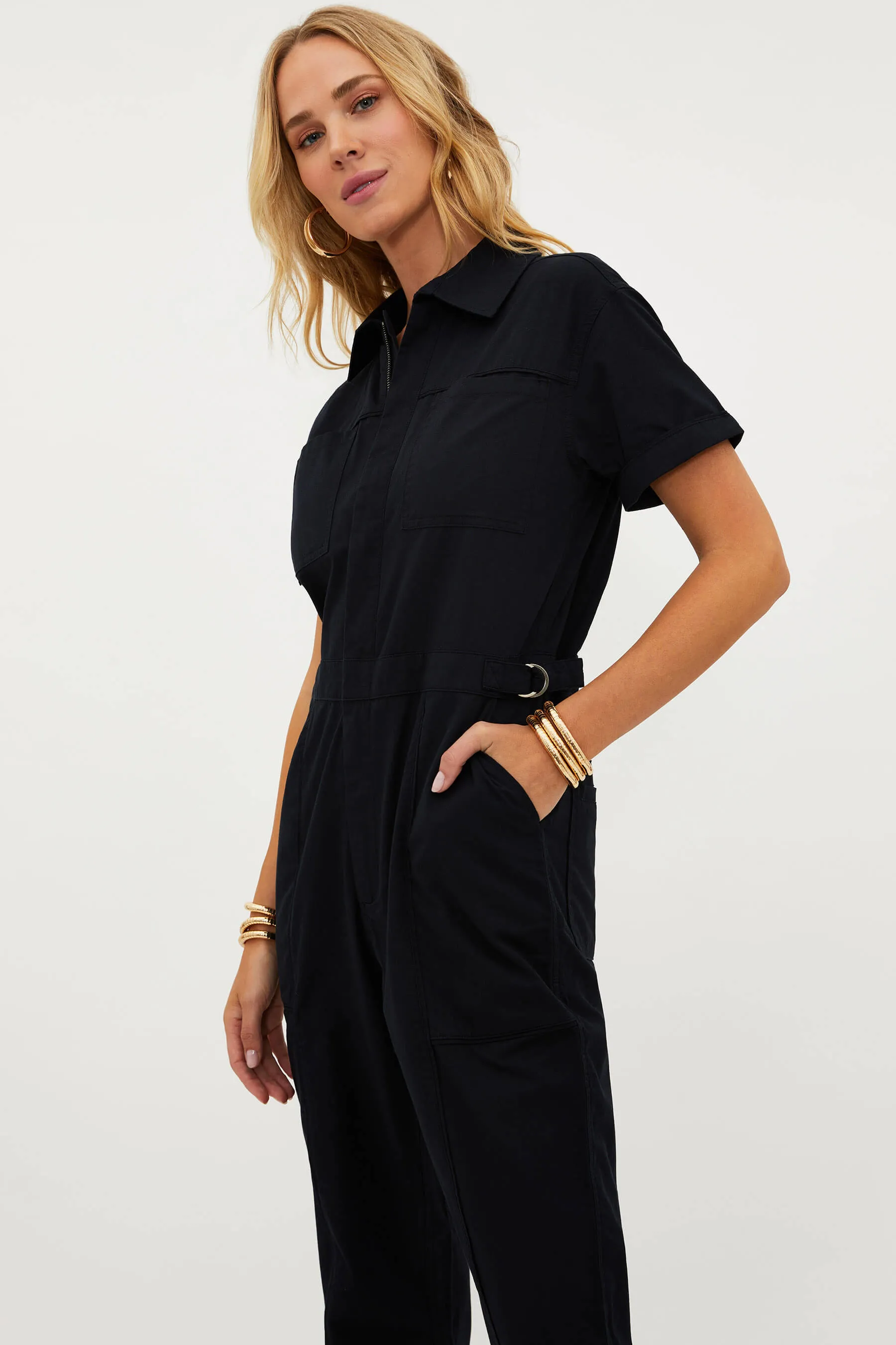 Racetrack Jumpsuit Black