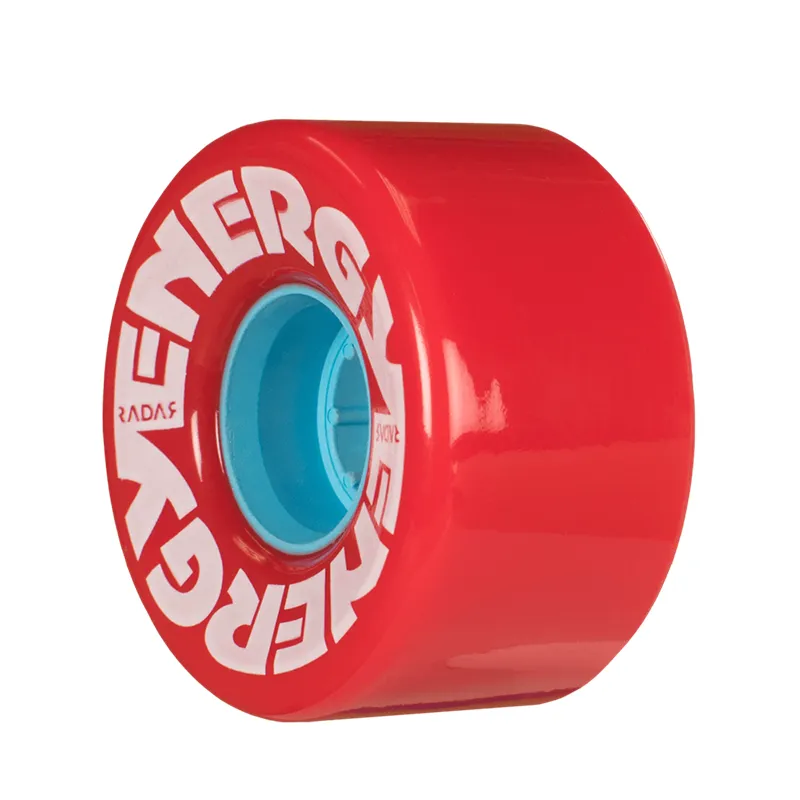 Radar Energy Roller Skate Wheels 57mm 78a - Red (4 Pack)