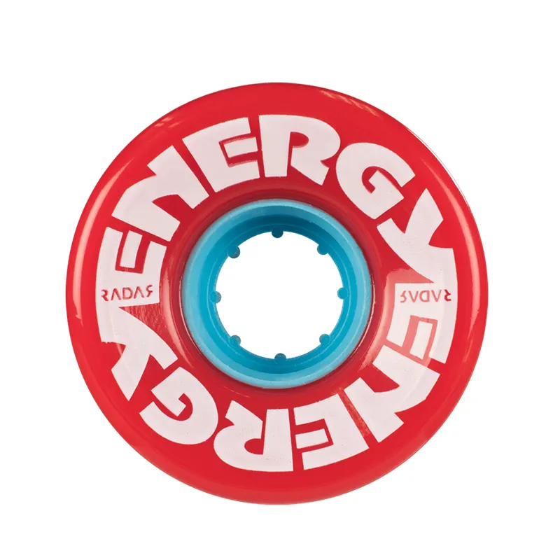 Radar Energy Roller Skate Wheels 57mm 78a - Red (4 Pack)