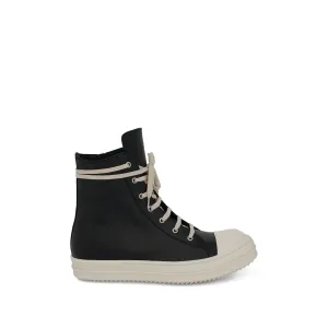 Ramones Leather Hi Sneaker in Black/Milk