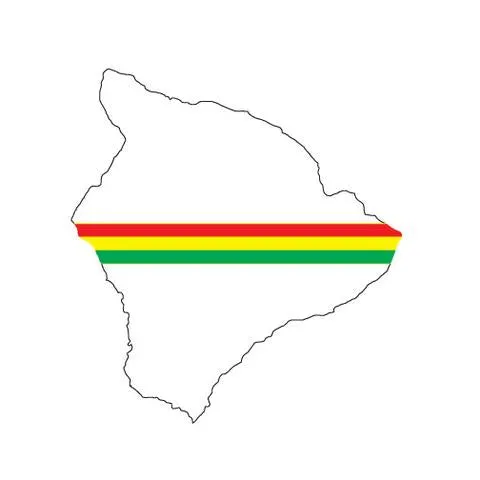 *Rasta Big Island 6" Diecut Sticker