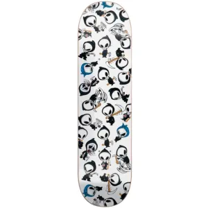 Reaper Wallpaper White 7.75" Skateboard Deck