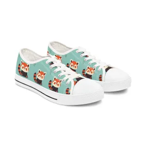 Red Panda Women's Low Top Sneakers