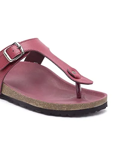 REFOAM OWRFMO-01(W) Women's Outdoor | Trendy | Stylish Maroon Synthetic Leather Casual Sandal