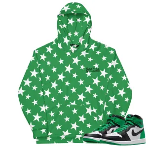 Retro 1 Lucky Green Star Hoodie