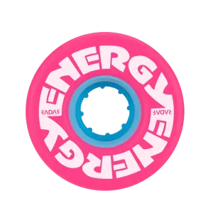 Riedell Radar Energy 78a 57mm Pink (Set of 4) Roller Skate Wheels