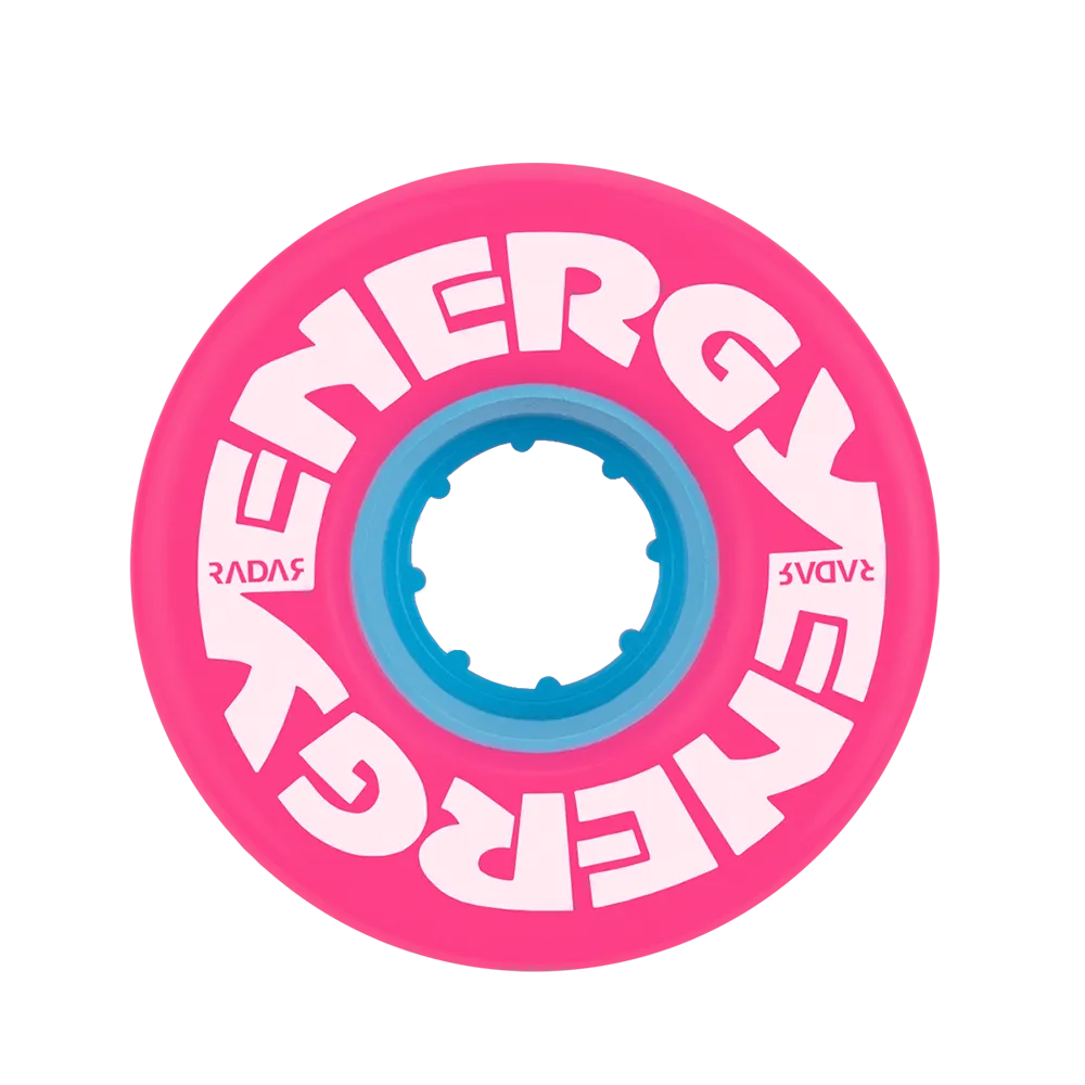 Riedell Radar Energy 78a 57mm Pink (Set of 4) Roller Skate Wheels