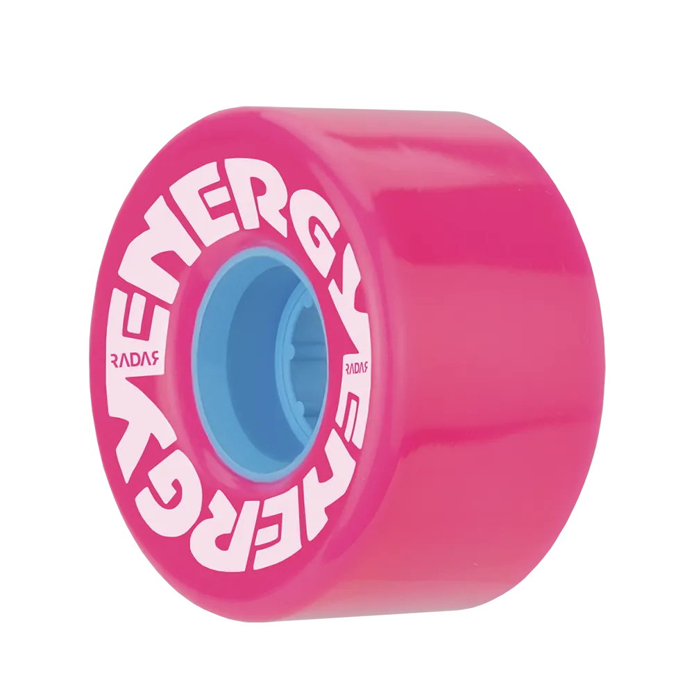 Riedell Radar Energy 78a 57mm Pink (Set of 4) Roller Skate Wheels