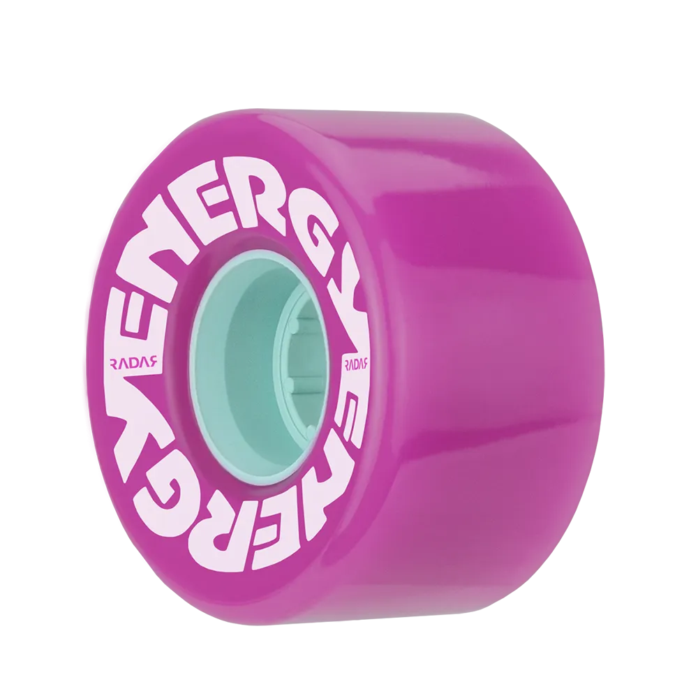 Riedell Radar Energy 78a 57mm Purple (Set of 4) Roller Skate Wheels