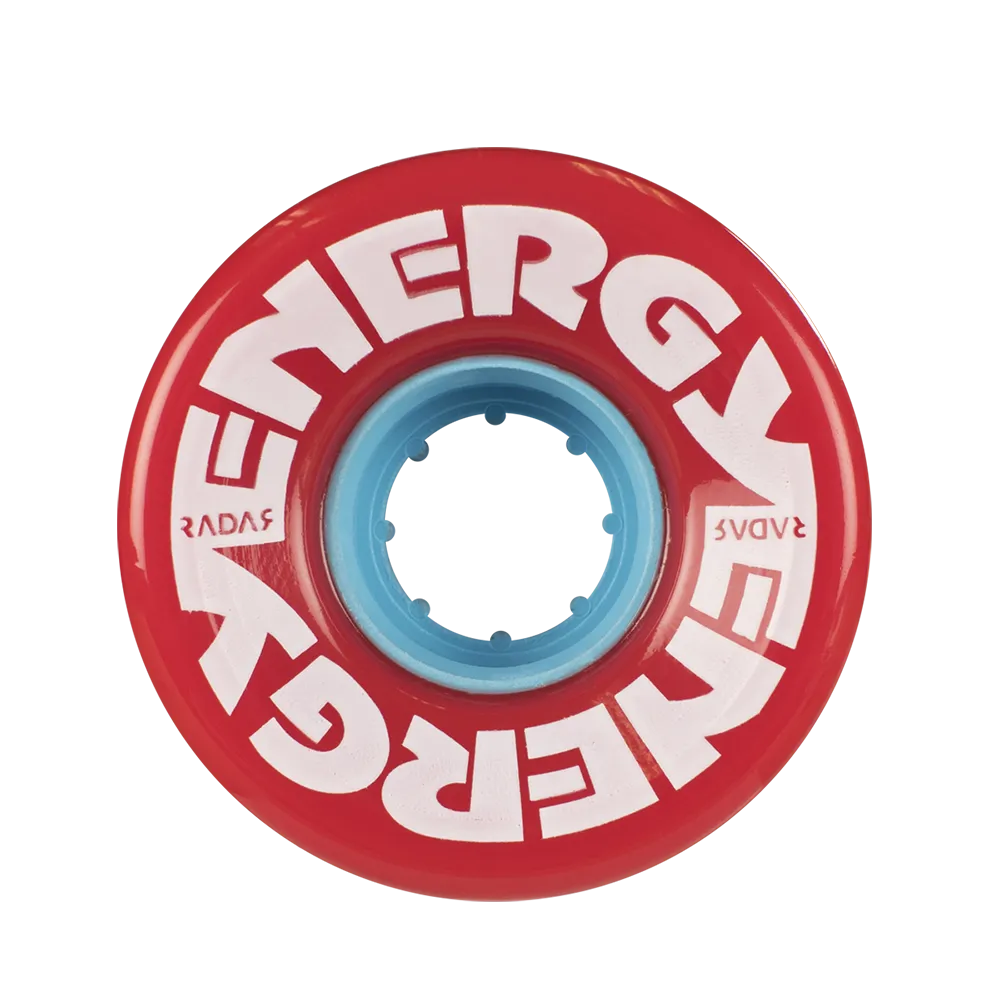 Riedell Radar Energy 78a 57mm Red (Set of 4) Roller Skate Wheels