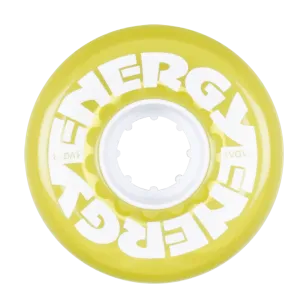 Riedell Radar Energy 78a 62mm Clear Yellow (Set of 4) Roller Skate Wheels