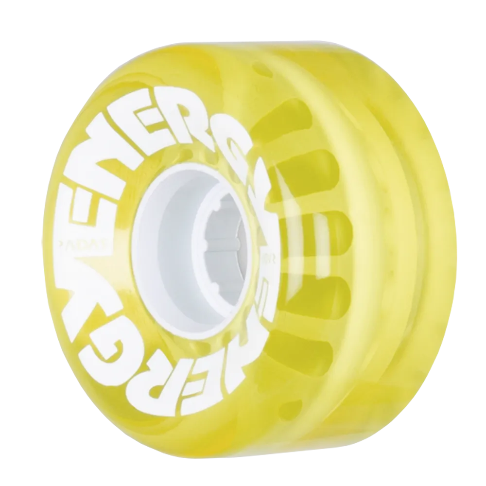 Riedell Radar Energy 78a 62mm Clear Yellow (Set of 4) Roller Skate Wheels