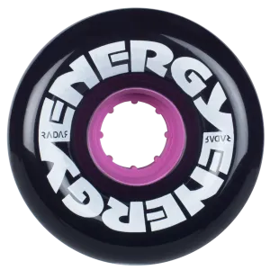 Riedell Radar Energy 78a 65mm Black (Set of 4) Roller Skate Wheels