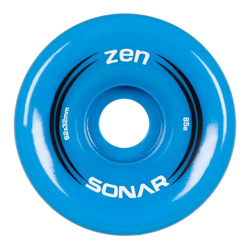 Riedell Skates Sonar Zen 62mm Outdoor Skate Wheels (Set of 4)