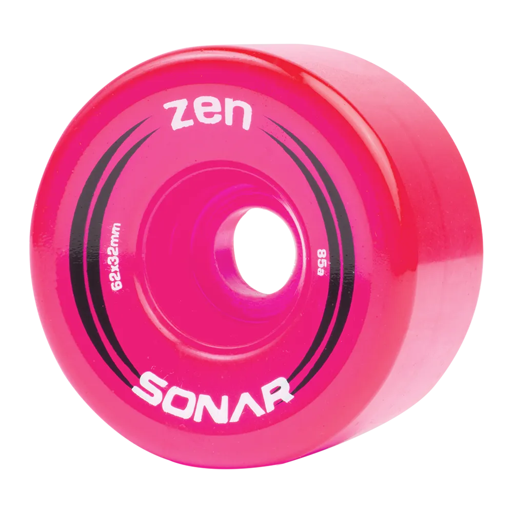 Riedell Skates Sonar Zen 62mm Outdoor Skate Wheels (Set of 4)