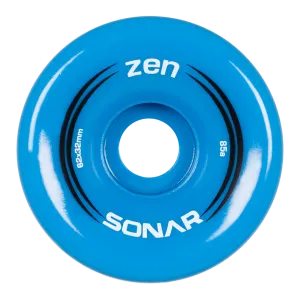 Riedell Sonar Zen 85a 62mm (Set of 4) Blue Roller Skate Wheels