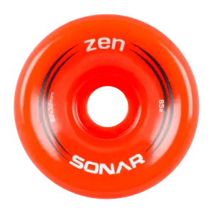 Riedell Sonar Zen 85a 62mm (Set of 4) Red Roller Skate Wheels