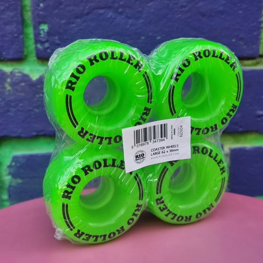 Rio Roller Coaster Wheels 62mm 82A - 4 Pack