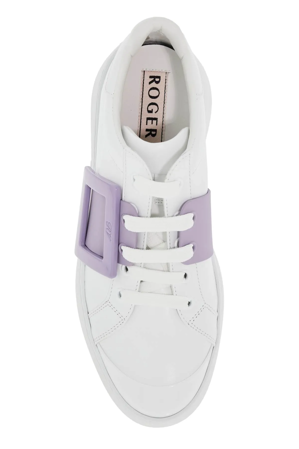 Roger Vivier Leather Viv' Skate Sneakers (Size - 38)