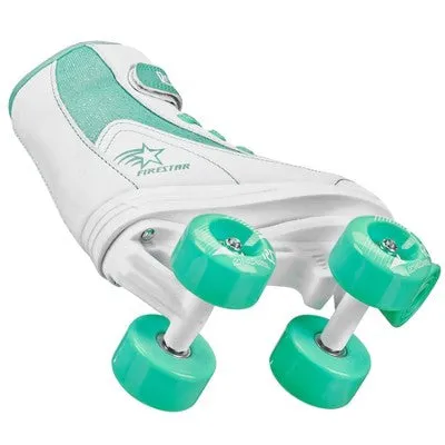 Roller Derby FireStar Youth Kids' Roller Skate - White/Mint (3)