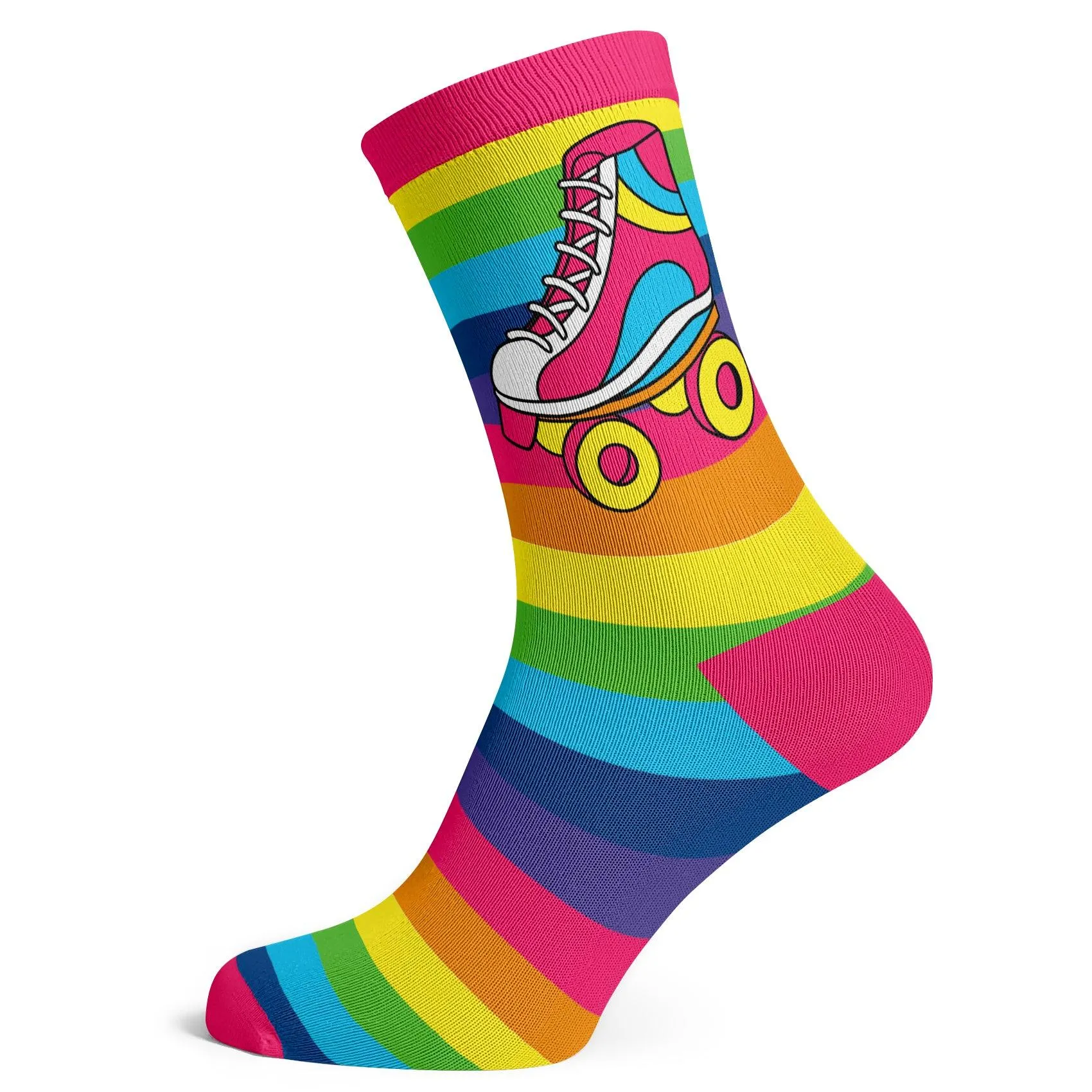 Roller Skate Rainbows Socks