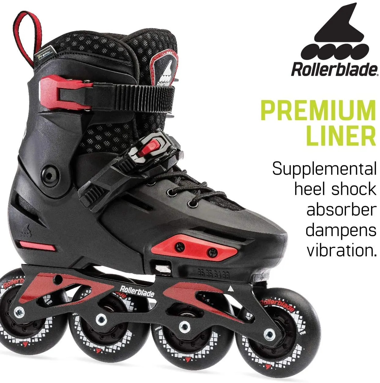 Rollerblade Apex Boys Junior Black 2-5