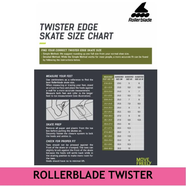 Rollerblade Twister Edge Magenta 80W Inline Skates *Last Pair* US 9.5