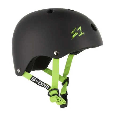 S1 Lifer Helmet Matte Black/Green - Certified