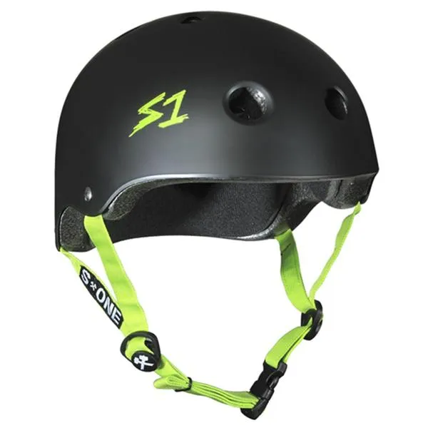 S1 Lifer Helmet Matte Black/Green - Certified