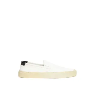 Saint Laurent White Cotton Sneaker