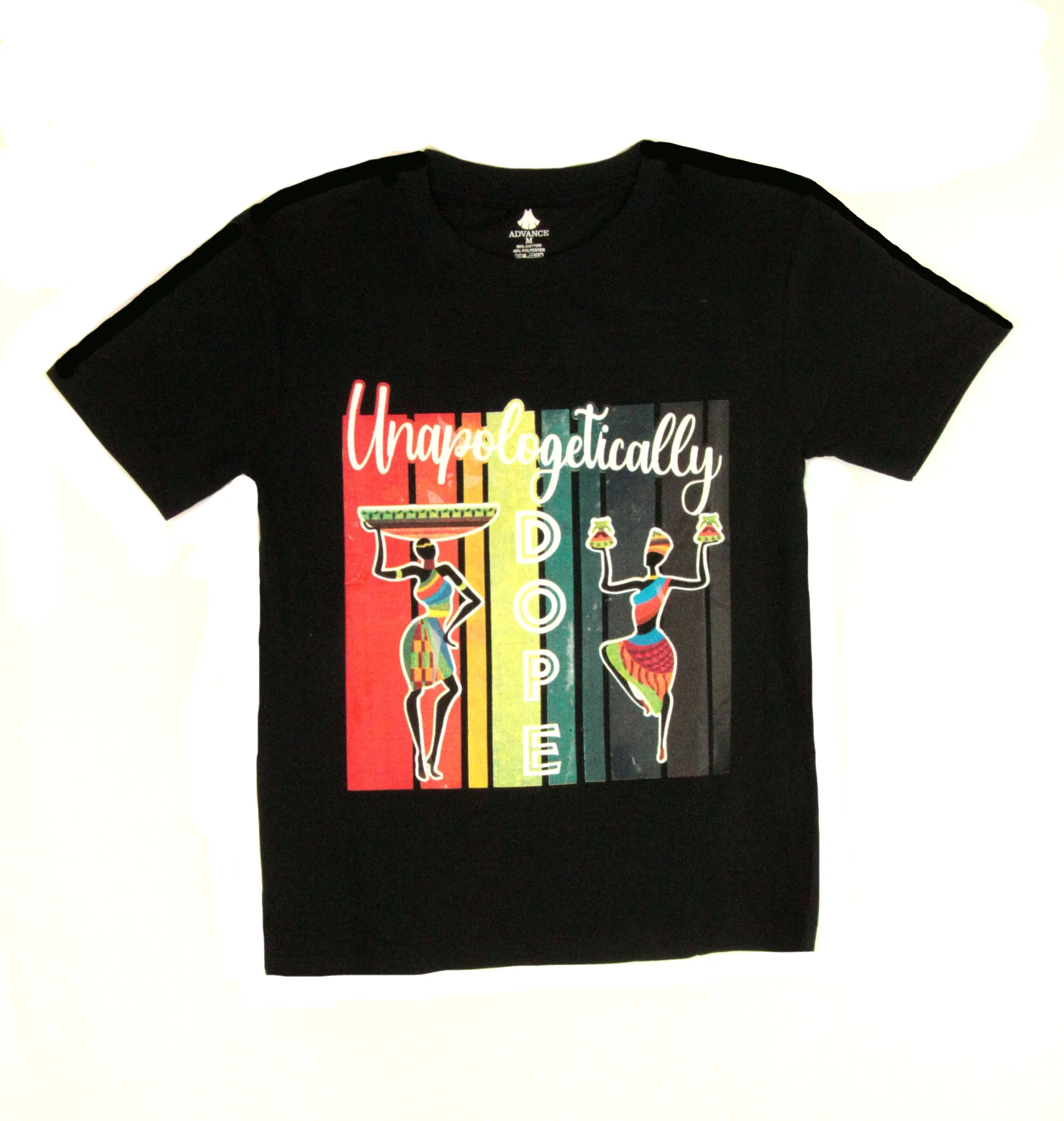 Sakkas Esi Unisex African American T-shirt Printed Kente Tee Short Sleeve