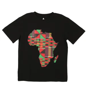 Sakkas Esi Unisex African American T-shirt Printed Kente Tee Short Sleeve