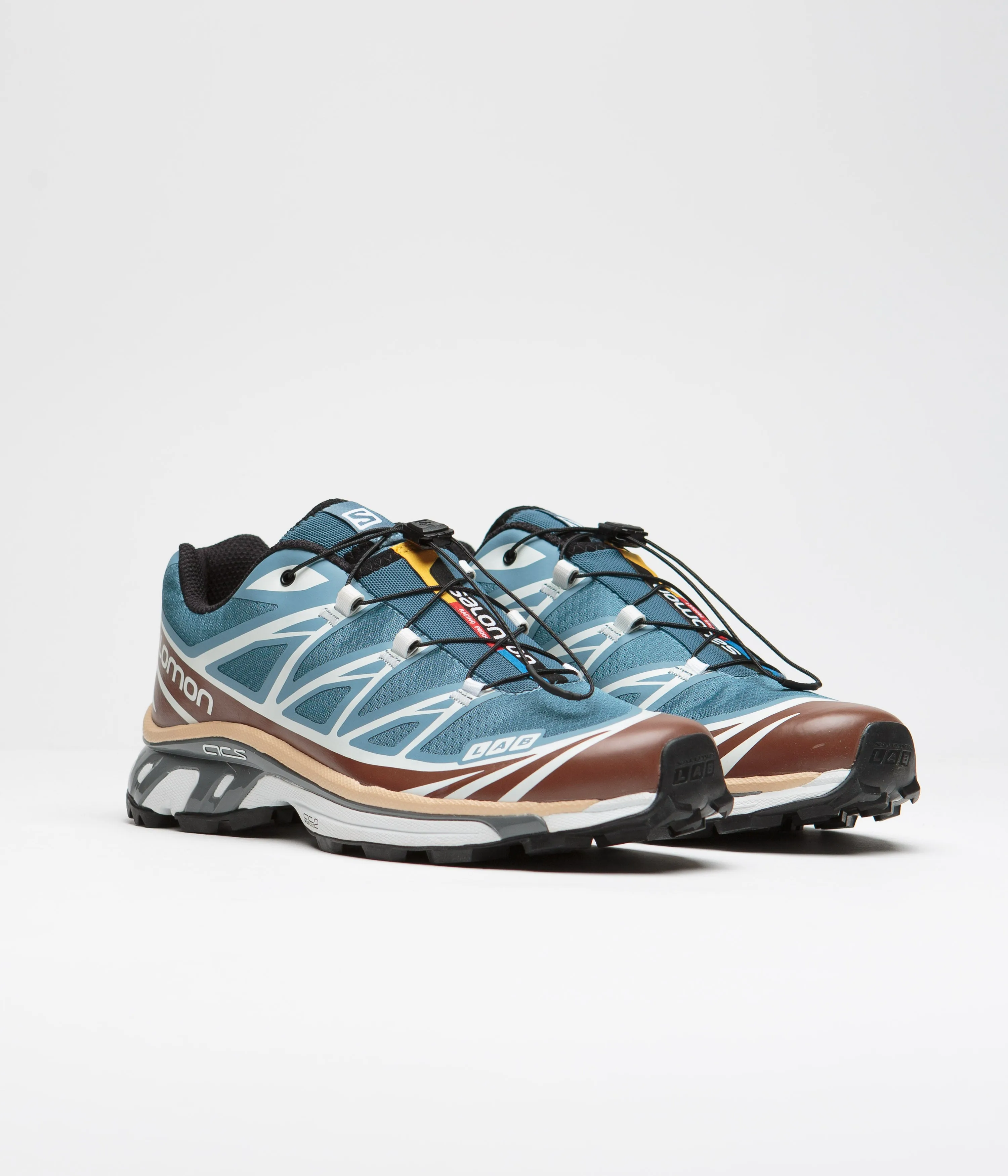 Salomon XT-6 Shoes - Aegean Blue / Tortoise Shell / Hazelnut