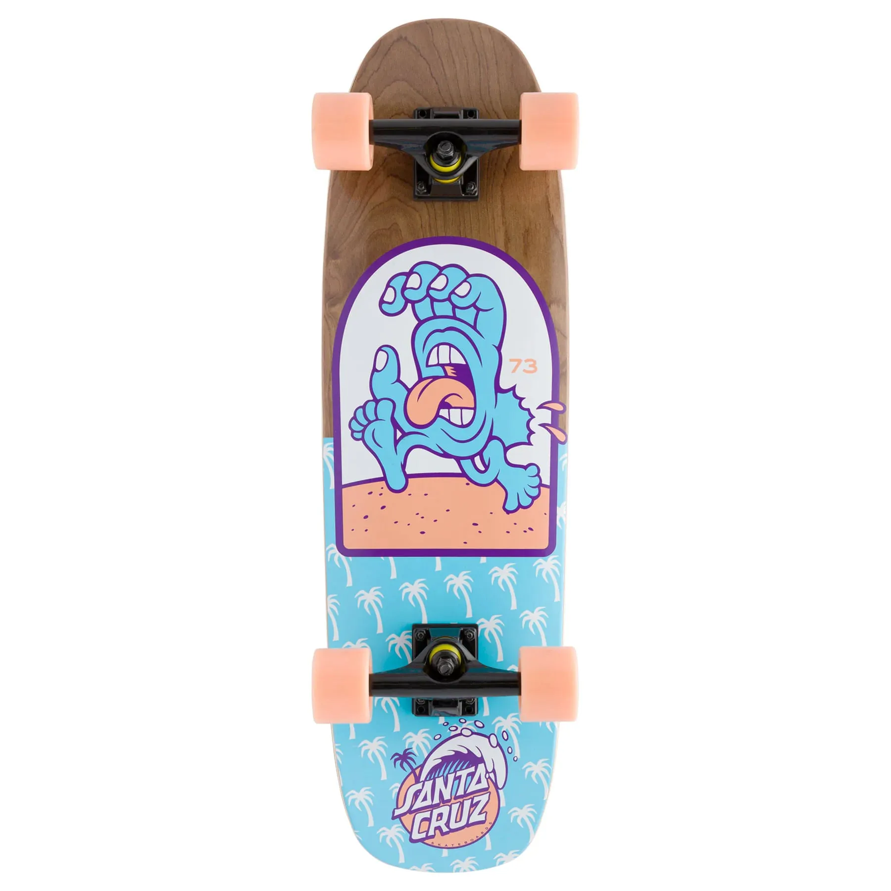 Santa Cruz Beach Bum Hand Street Cruiser Skateboard