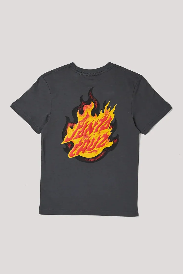 Santa Cruz Ultimate Flame Dot Center T-Shirt