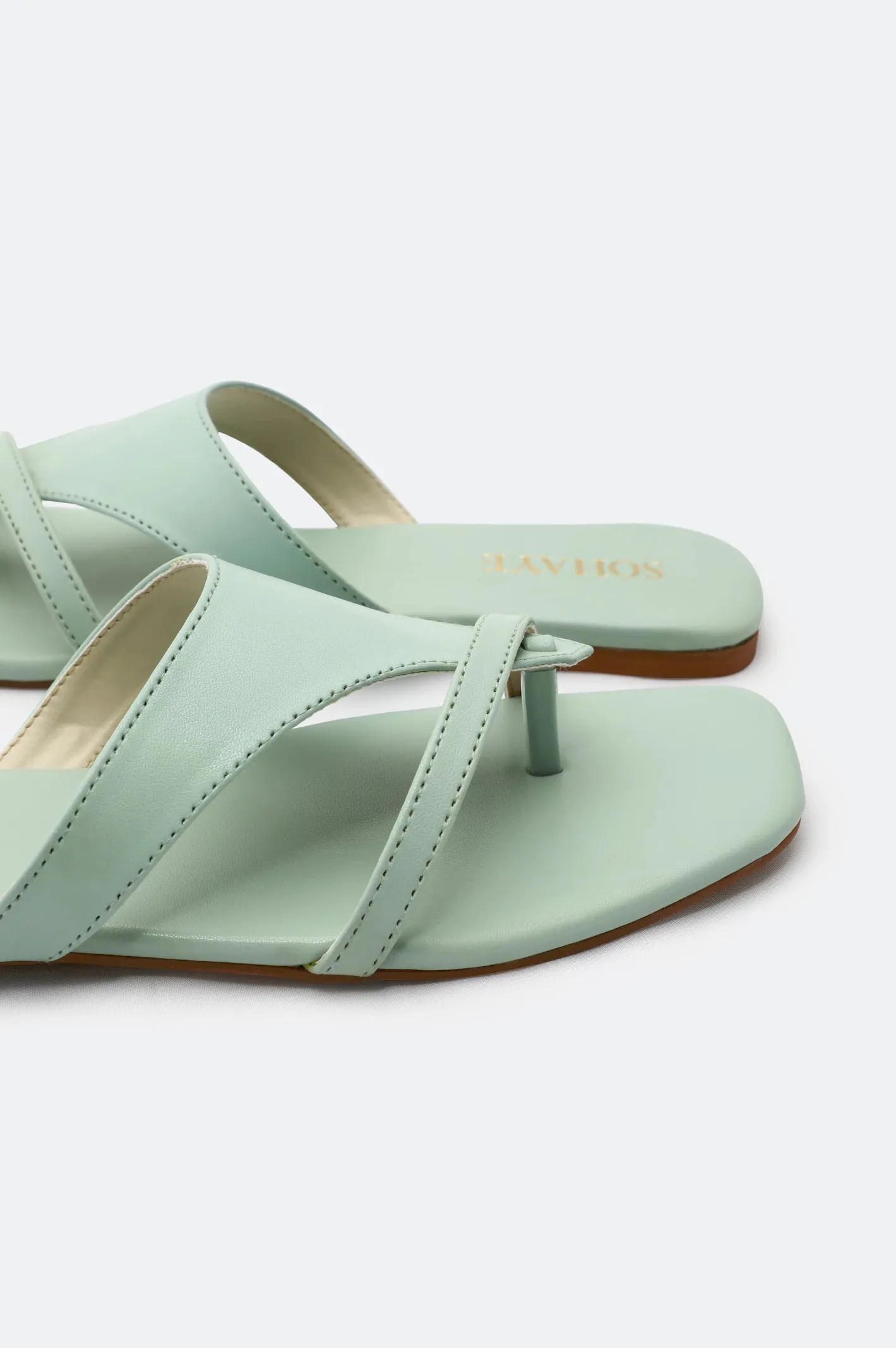 Sea Green Slippers for Women