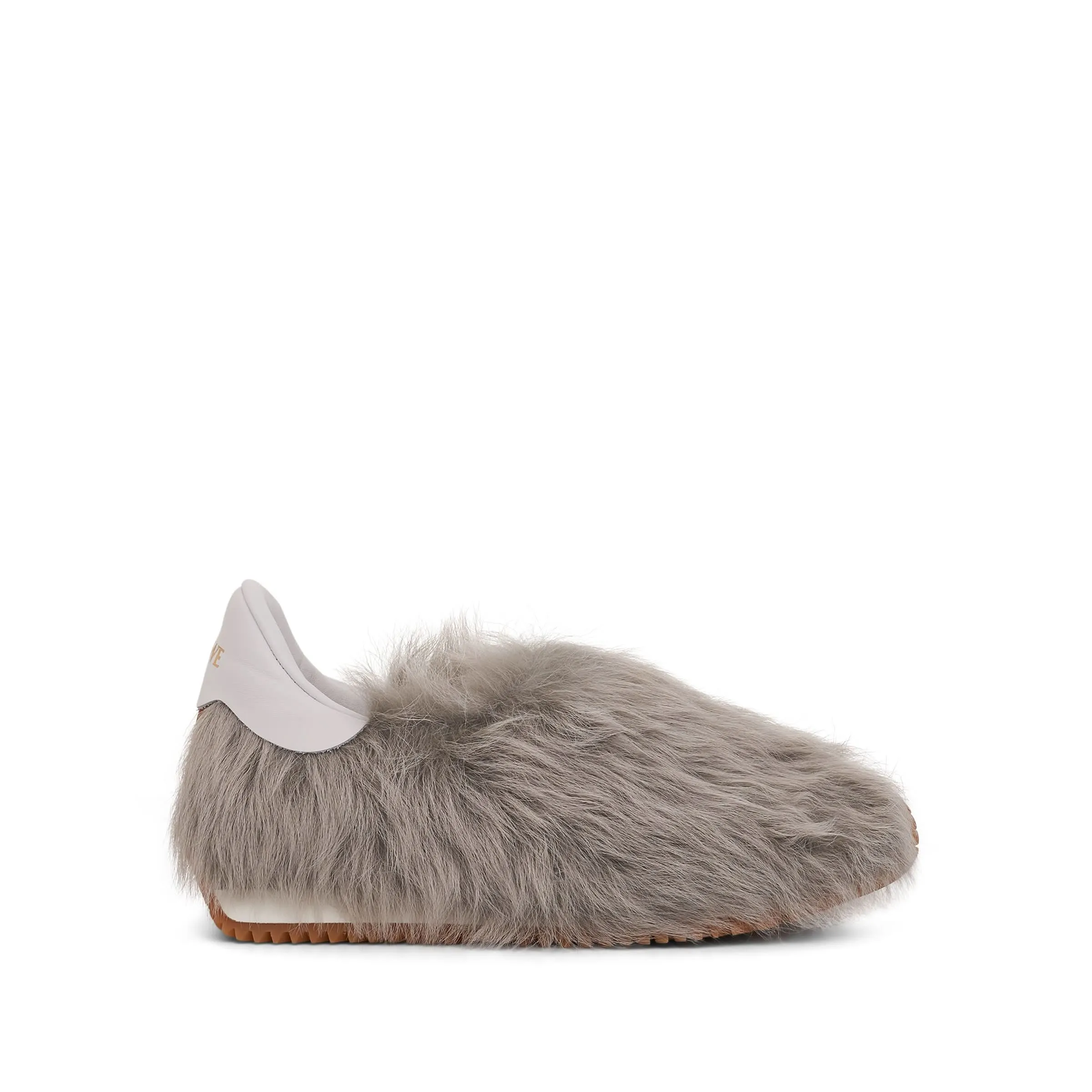 Shearling Flow Runner in Light Grey