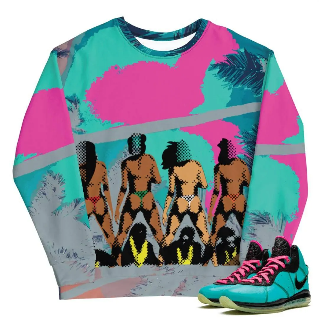 South Beach Lebron 8 Crewneck