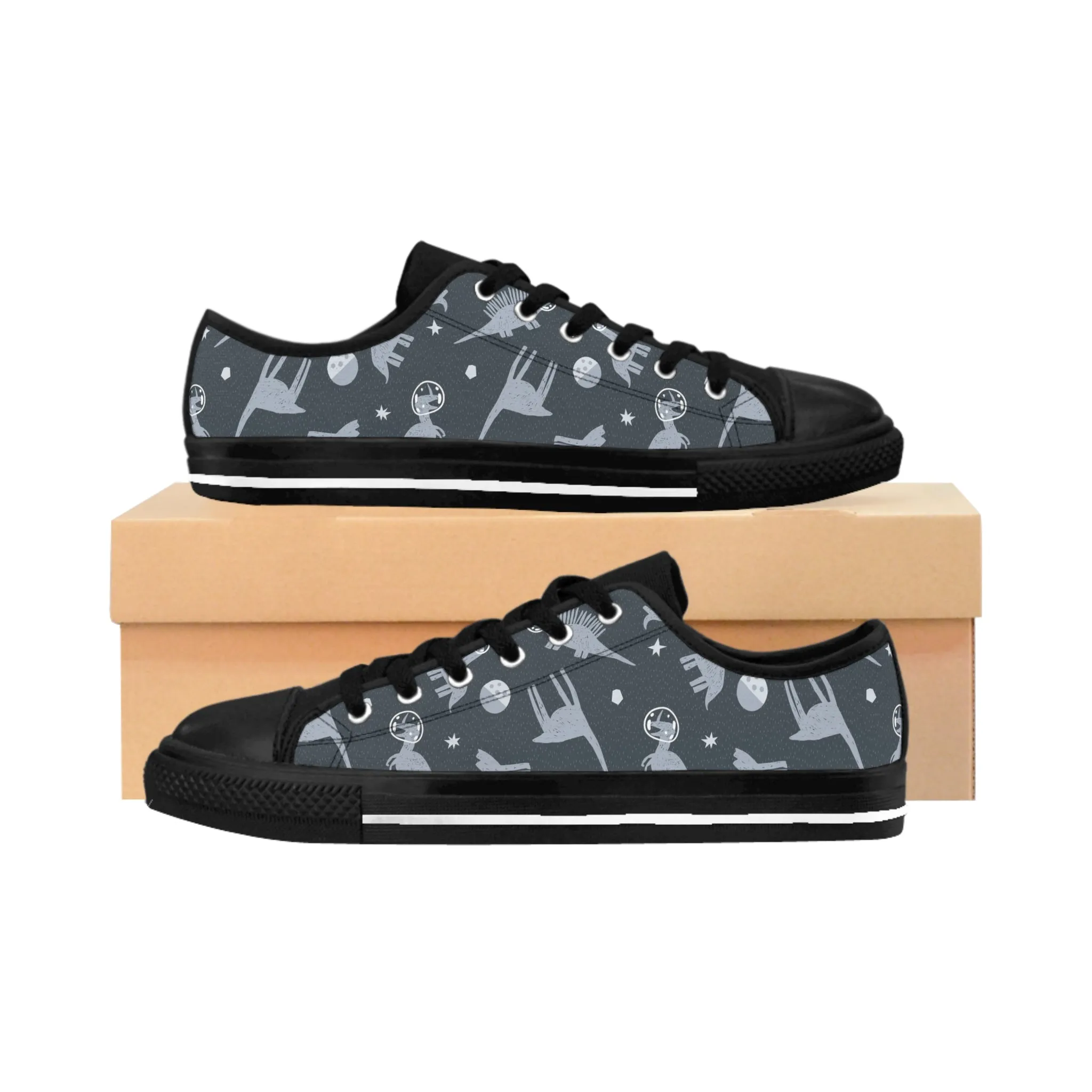 Space Dinosaur Men's Sneakers