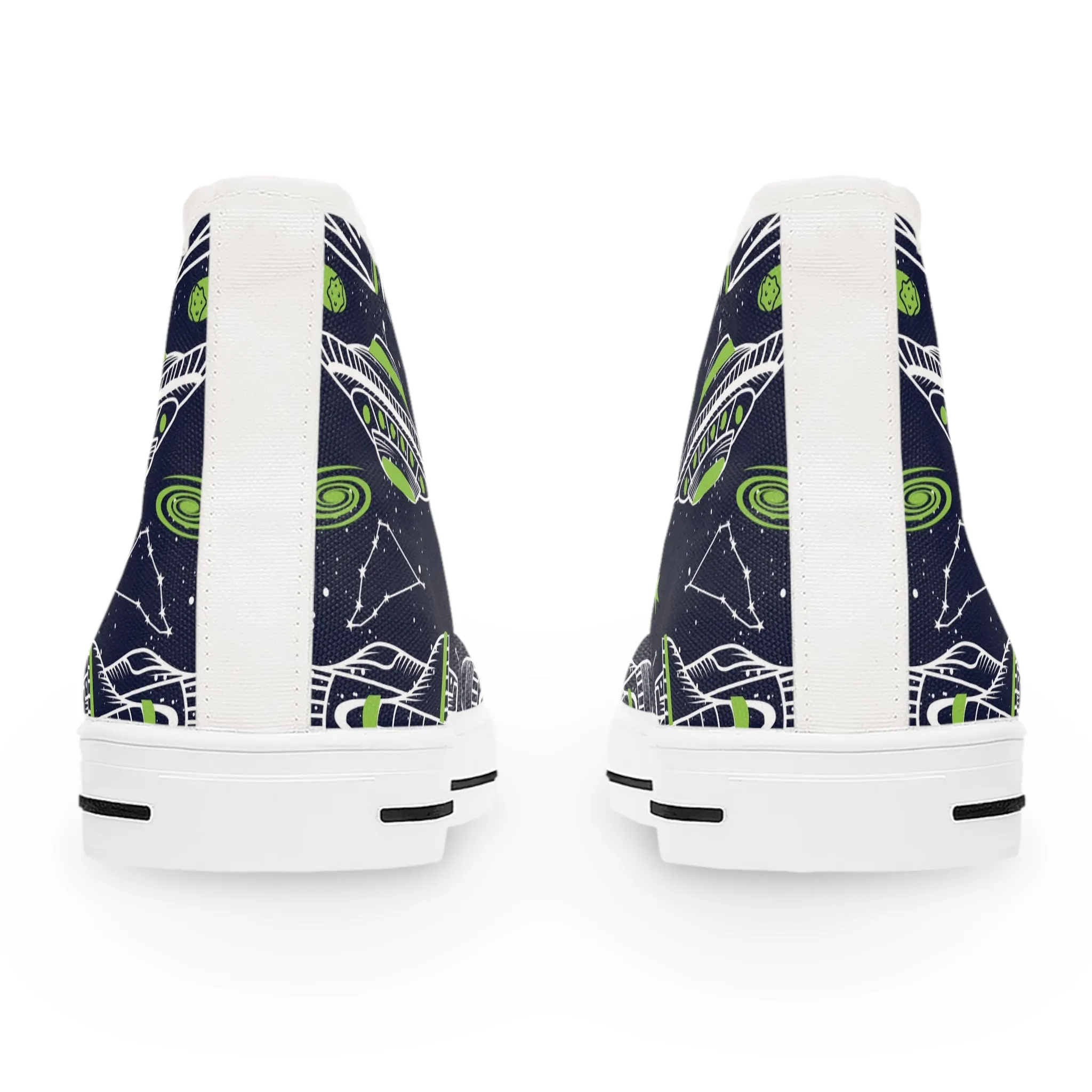 Spaceships Women's High Top Sneakers