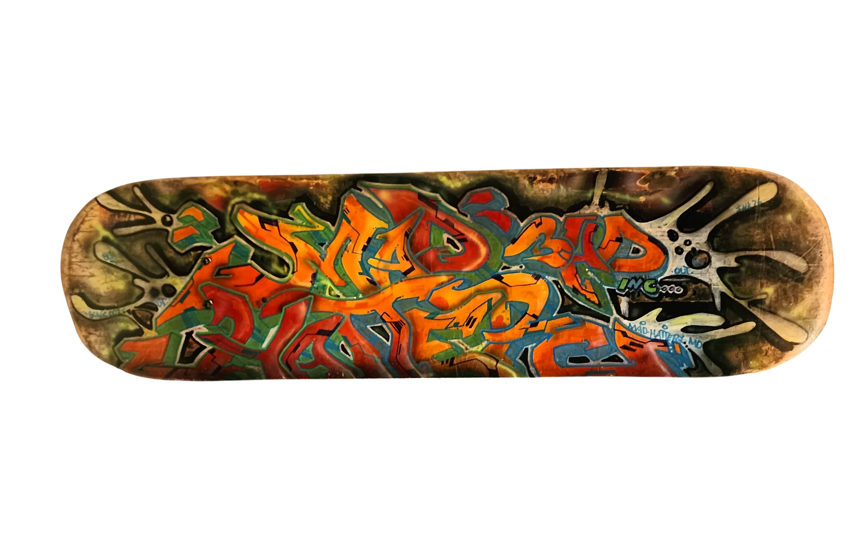 Splash Untitled Graffiti Deck Painting by Sonic Bad x MadHaterz Bad Crew