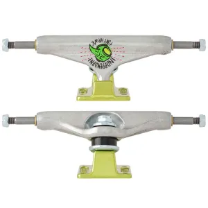 Stage 11 Tony Hawk Forged Hollow 139 Silver/Green Skateboard Trucks