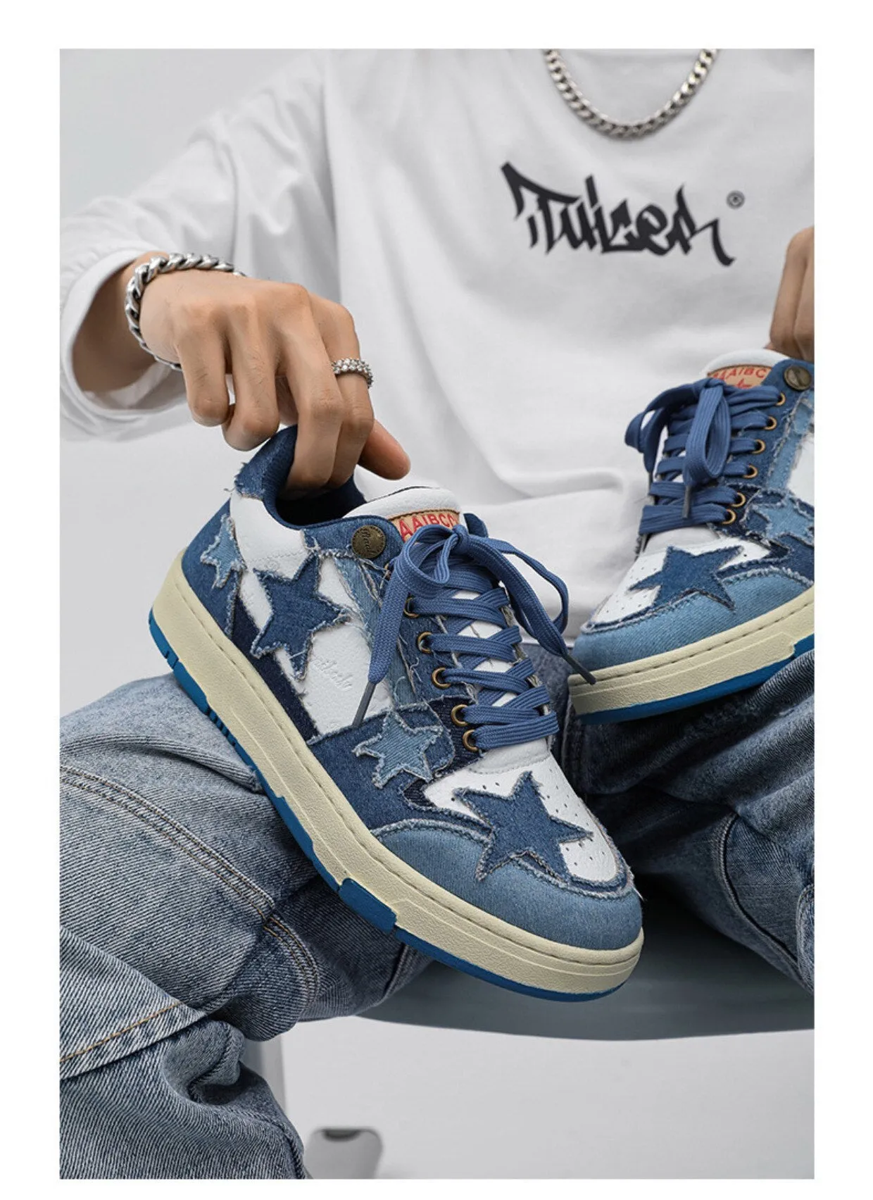 Star Eli1 Skate Sneakers - Blue