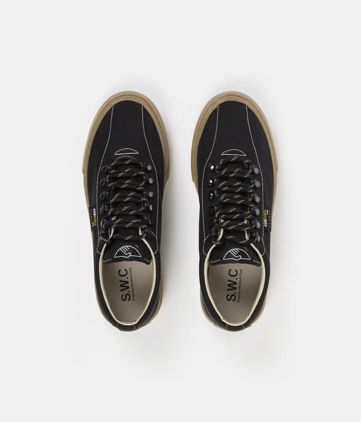 Stepney Workers Club Dellow Cordura Shoes - Black / Gum