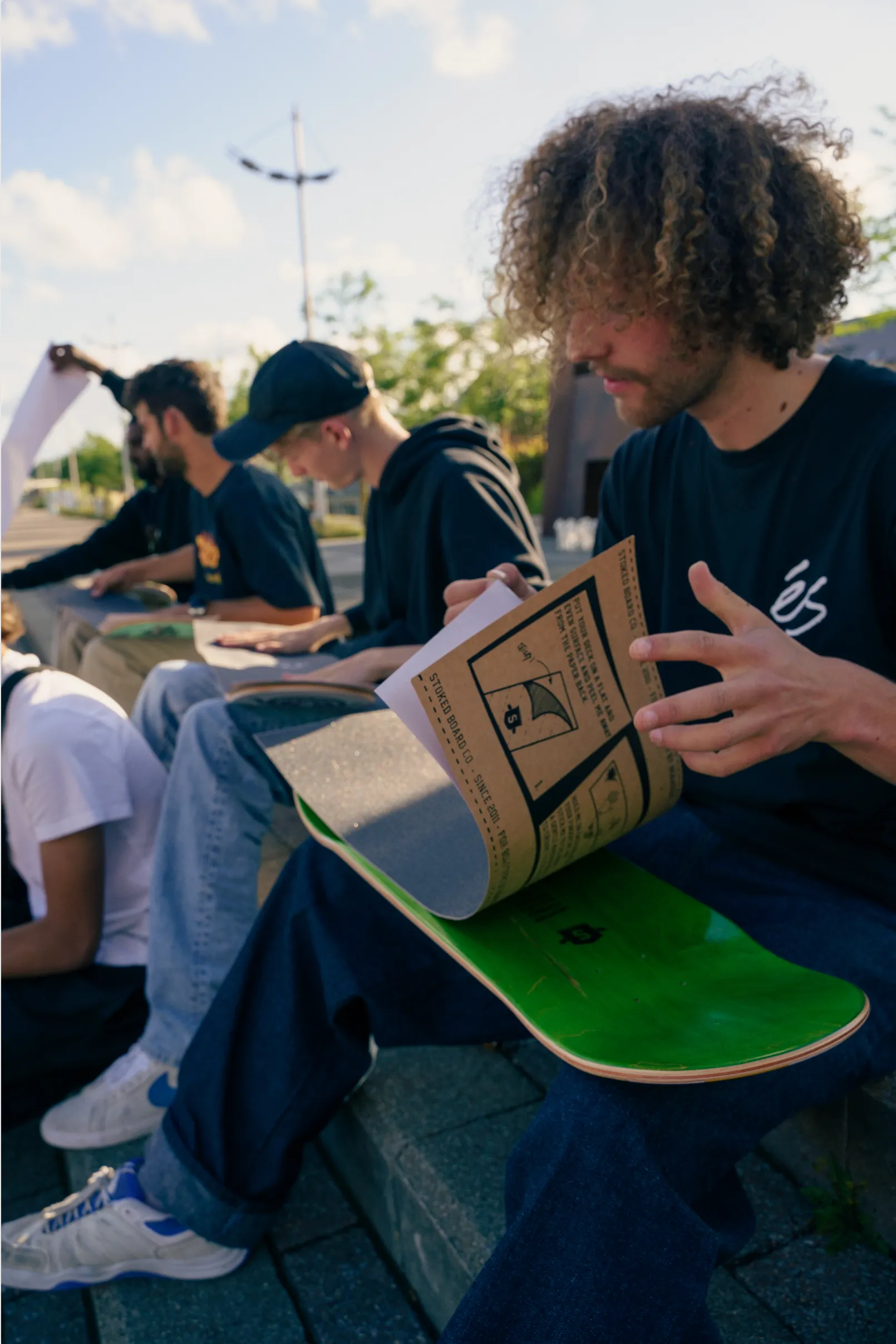 Stoked Casino Chips Black Griptape