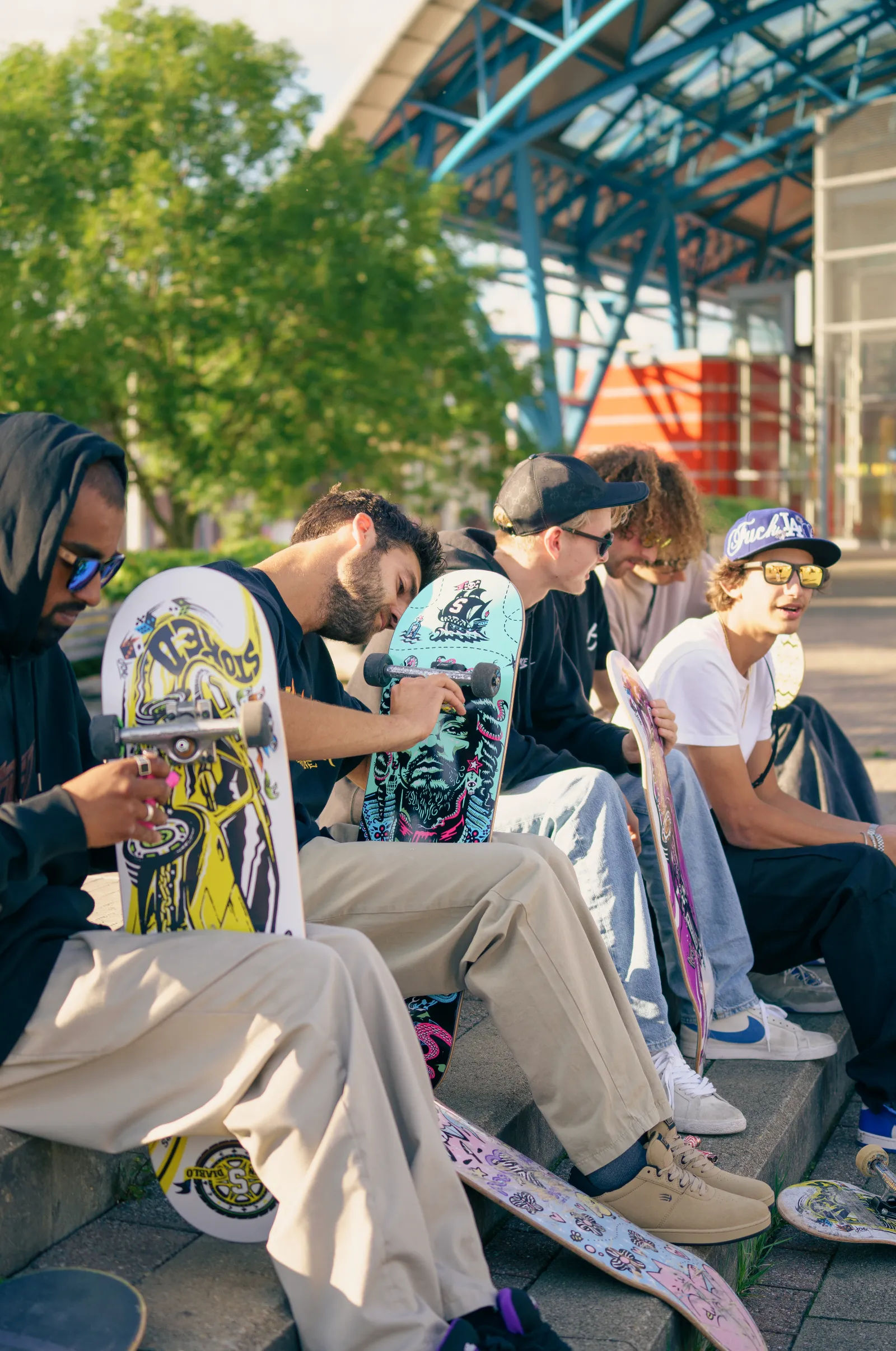 Stoked Elvedin Diablo Yellow Skateboard Deck