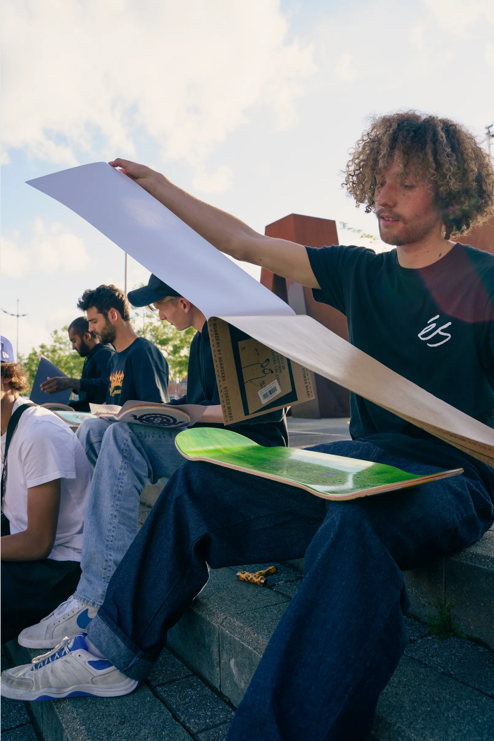 Stoked Hot Dogging Black Griptape